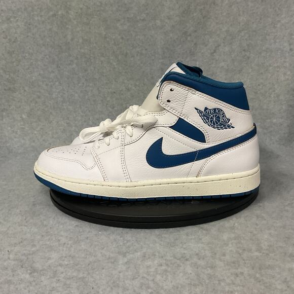 Jordan 1 Mid SE Industrial Blue White Men’s Size 9.5 FN5215-141 - Picture 2 of 6